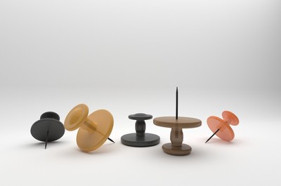 水晶图钉图标3D模型 点亮数字桌面的精致生活美学